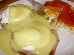 The Sugar Shack Eggs Benedict in Huntinton Beach